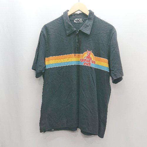 ◇ ⊂ HYSTERIC GLAMOUR 半袖 ポロシャツ サイズL ブラック系 メンズ E 【中古】