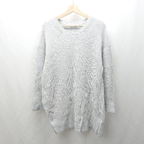◇ ⊇ UNITED ARROWS ミドルゲージ 長袖 ニット サイズ表記なし ライトグレー レディース E 【中古】