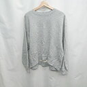 ◇ antiqua クルーネック コットン100% シンプル カジュアル 長袖 トレーナー サイズF グレー系 レディース E 【中古】