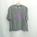 ◇ ⊂ ブランド不明 フロント・バックプリント有 半袖 Tシャツ サイズONESIZE ブラック系 メンズレディース E 【中古】