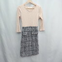 ◇ ⊂ tocco closet トッコ クローゼット あり ロング丈 ワンピース サイズL ベージュ ブラック レディース E 【中古】