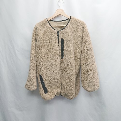 ◇ ⊇ FREAK'S STORE フリークスストア 無地 長袖 ボアジャケット サイズM ベージュ系 レディース E 【中古】