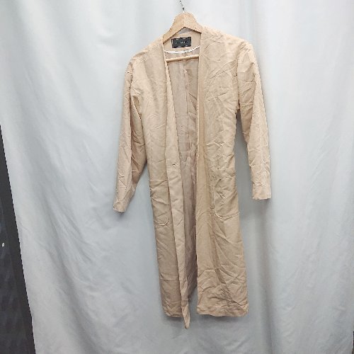 ◇ Θ PAGEBOY ページボーイ ALICIA 無地 長袖 ナイロンロングコート サイズF ベージュ系 レディース E 【中古】 ◇ Θ PAGEBOY ページボーイ ALICIA 無地 長袖 ナイロンロングコート サイズF ベージュ系 レディース E 【中古】
