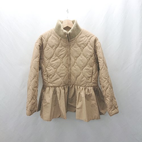 ◇ ⊇ KOBE LETTUCE コウベレタス 中綿 長袖 ブルゾン サイズL ベージュ レディース E 【中古】 ◇ ⊇ KOBE LETTUCE コウベレタス 中綿 長袖 ブルゾン サイズL ベージュ レディース E 【中古】