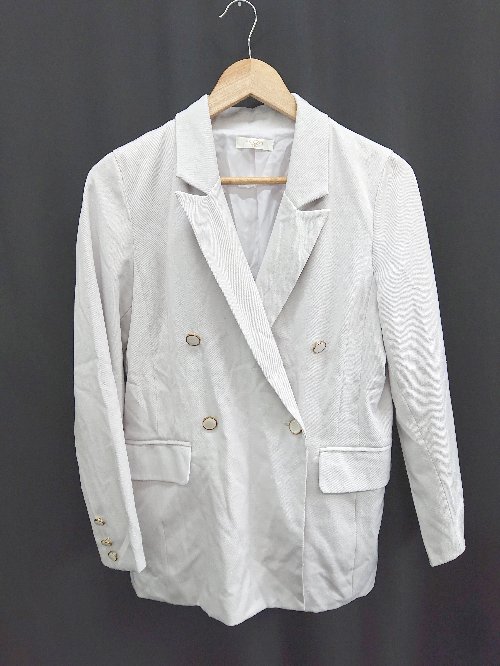 ◇ Θ ASTORIA ODIER シンプル 長袖 ジャケット サイズM ラベンダー系 レディース E 【中古】