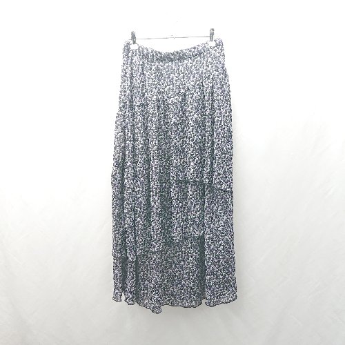 ◇ ⊂ VIS ビス ウエストゴム ロング丈 フレア スカート サイズF パープル レディース E 【中古】