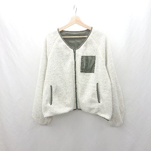 ◇ ⊇ jouetie ジュエティ ボア 長袖 ブルゾン サイズM カーキ レディース E 【中古】 ◇ ⊇ jouetie ジュエティ ボア 長袖 ブルゾン サイズM カーキ レディース E 【中古】