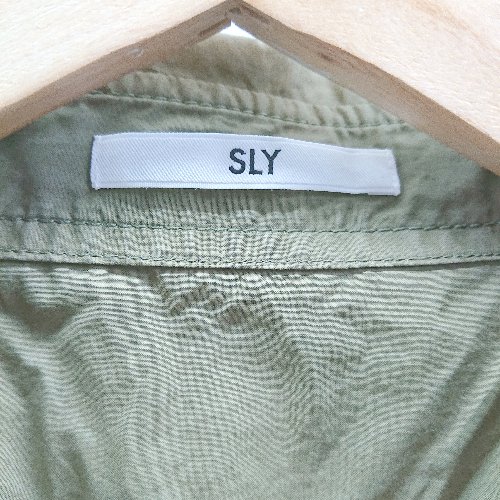 ◇ ⊂ SLY スライ 綿100% 長袖 チュニック サイズF カーキ レディース E 【中古】