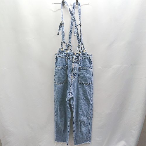 ◇ Θ SOMETHING サムシング 綿100% サロペット風 サイズXS ブルー レディース E 【中古】 ◇ Θ SOMETHING サムシング 綿100% サロペット風 サイズXS ブルー レディース E 【中古】