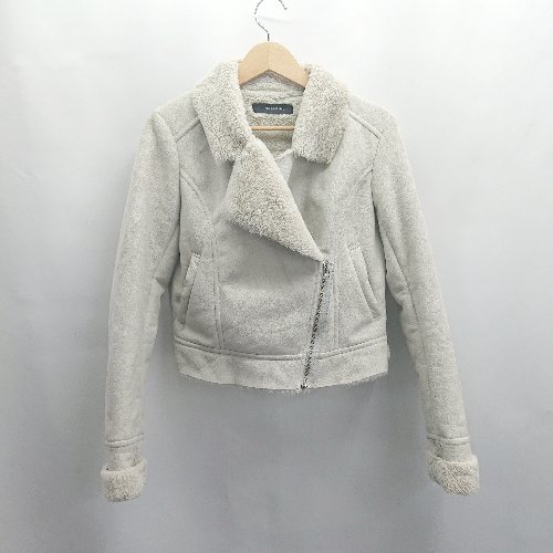 ◇ ⊇ SPIRALGIRL スパイラルガール 中ボア 長袖 ムートンジャケット サイズ2 ライトグレー系 レディース E 【中古】 ◇ ⊇ SPIRALGIRL スパイラルガール 中ボア 長袖 ムートンジャケット サイズ2 ライトグレー系 レディース E 【中古】
