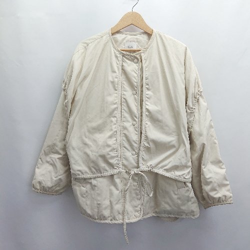 ◇ ⊇ LOWRYS FARM ローリーズファーム 長袖 ジャケット ブルゾン サイズF アイボリー系 レディース E 【中古】