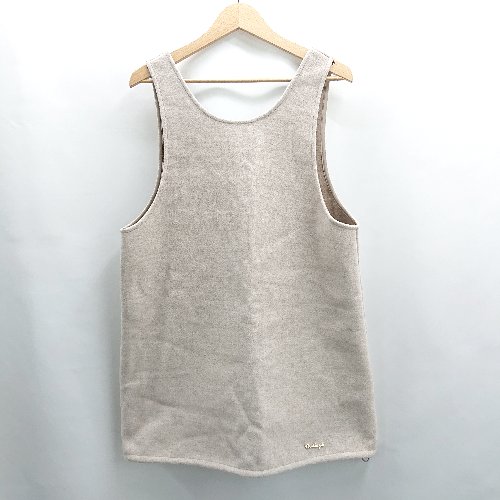 ◇ ⊇ COLLAGE GALLARDAGALANTE 前後2way バックシャンドロスト チュニックベスト サイズF ベージュ レディ-ス E 【中古】