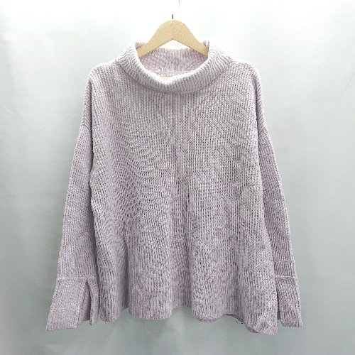 ◇ ⊇ ADAM ET ROPE アダムエロペ タートルネック 長袖 ミドルゲージニット サイズF ピンク系 レディース E 【中古】