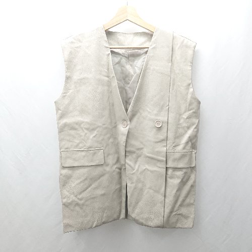 ◇ ⊇ select MOCA セレクト モカ レザー ベスト サイズF ベージュ系 レディース E 【中古】 ◇ ⊇ select MOCA セレクト モカ レザー ベスト サイズF ベージュ系 レディース E 【中古】