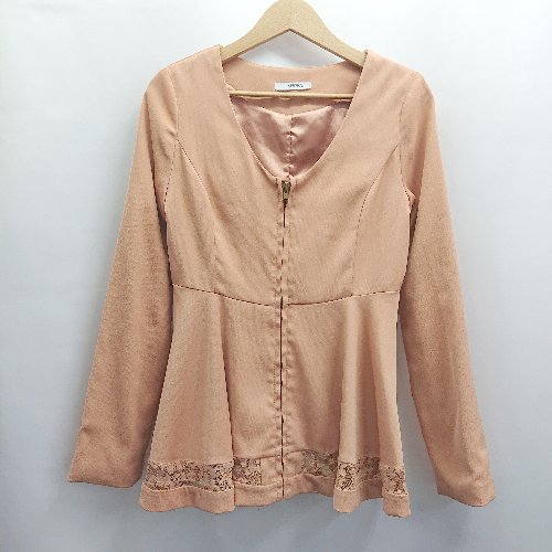 ◇ ⊇ LIP SERVICE リップ サービス 長袖 チュニックパーカー サイズ3 オレンジ系 レディース E 【中古】