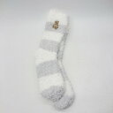 ◇ ⊇ GELATO PIQUE ジェラートピケ ベアさがら ボーダー ソックス フリー ホワイト ライトグレー レディース E 【中古】