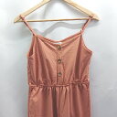 ◇ ⊂ JULIA BOUTIQUE ジュリアブティック シンプル ノースリーブ サロペット サイズ表記なし オレンジ系 レディース E 【中古】