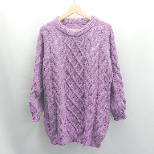 ◇ ⊇ GRL グレイル ミドルゲージ ニット 長袖 セーター サイズM パープル レディース E 【中古】