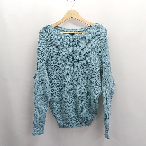 ◇ ⊇ URBAN RESEARCH ミドルゲージ 長袖 ニット サイズF ライトブルー レディース E 【中古】