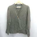 ◇ ⊂ CURLY カーリー 綿100% 長袖 カーディガン サイズ1 チャコールグレー系 メンズ E 【中古】