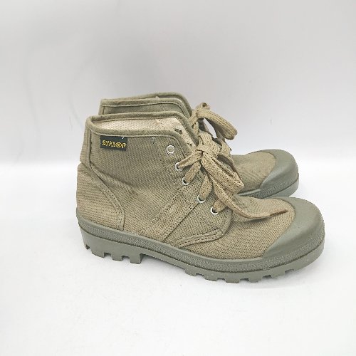 ◇ Θ SYKLOP　シクロップ ミリタリー シューズ サイズ37 カーキ―系 レディース E 【中古】