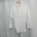 ◇ Θ URBAN RESEARCH アーバンリサーチ 無地 長袖 白シャツ サイズF ホワイト系 レディース メンズ E 【中古】