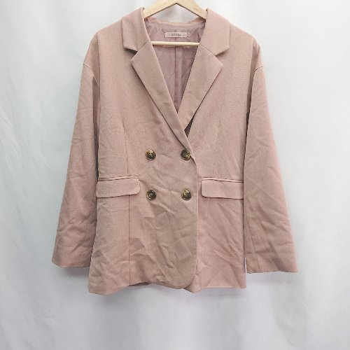 ◇ Θ OAANCワンアフターアナザーナイスクラップ 無地 長袖 テーラード サイズF ピンク系 レディース E 【中古】