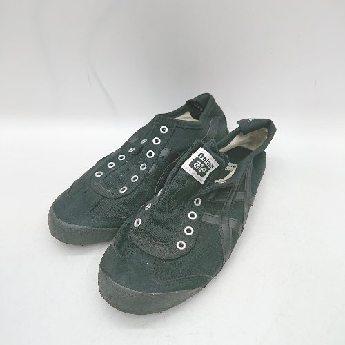 ◇ Θ アシックス 紐無し　カジュアル スニーカー サイズ22.5 ブラック系 レディース E 【中古】