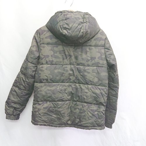 ◇ ⊆ spice island カジュアル　カモ柄 長袖 ダウンジャケット サイズM グリーン系 メンズ E 【中古】
