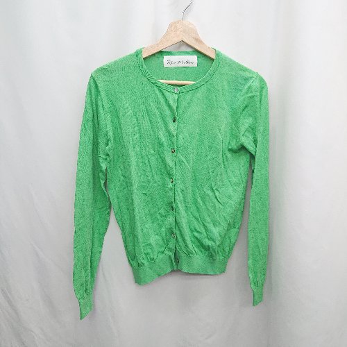 ◇ ⊆ リエミラー シンプル 長袖 カーディガン サイズ36 グリーン系 レディース E 【中古】