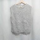 ◇ ⊆ ジェイプレス ベーシック 無 ニットベスト サイズF グレー系 メンズレディース E 【中古】