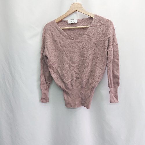 ◇ ⊂ IENA イエナ 100％ウール 長袖 ロングカットソー サイズ ピンク系 レディース E 【中古】