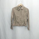 ◇ ⊂ マーガレットハウエル カジュアル 長袖 オープンカラーシャツ サイズ2 ブラウン系 メンズレディース E 【中古】