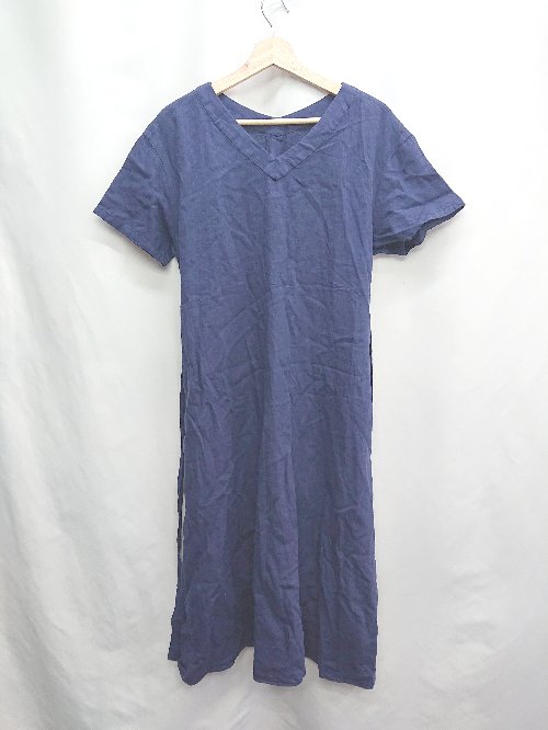 ◇ ⊂ かぐれ　kagure 半袖 ロング丈 ワンピース サイズF ブルー系 レディース E 【中古】