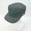 ◇ Θ NEW ERA ニューエラ コットン100% キャスケット ブラック サイズ59.6 メンズ レディース E 【中古】