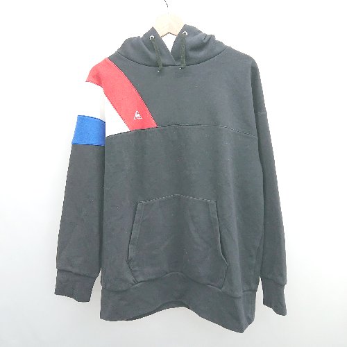 ◇ ⊇ le coq sportif ルコックスポルティフ 長袖 フーディ サイズM ブラック メンズ E 【中古】(4)