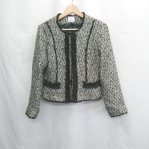 ◇ ⊆ ダムシャトー Dm Chateau シック系 長袖 ジャケット サイズM ブラック系 レディース E 【中古】 ◇ ⊆ ダムシャトー Dm Chateau シック系 長袖 ジャケット サイズM ブラック系 レディース E 【中古】