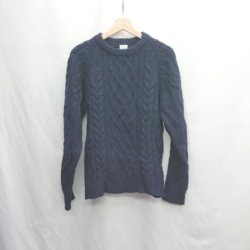 ◇ ⊆ URBAN RESEARCH アーバンリサーチ ベーシック 長袖 セーター サイズM ネイビー系 メンズレディース E 【中古】