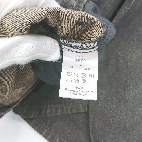 ◇ Θ Alfred Alex アルフレッドアレックス ウォッシュ加工 バギーパンツ サイズL ブラック系 メンズレディース E 【中古】