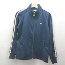 ◇ ⊇ FILA ウエストゴム ジャージ上 ジャージ下 サイズM ネイビー系 メンズレディース E 【中古】