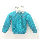 ◇ Patagonia リバ−シブル ボア ナイロン素材 長袖 中綿ジャケット 表記なし ブルーグリーン レディース メンズ E 【中古】