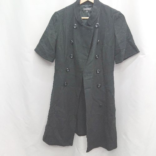◇ Θ Jewel VOCE 無地 半袖 コートジャケット サイズ38 ブラック系 レディース E 【中古】
