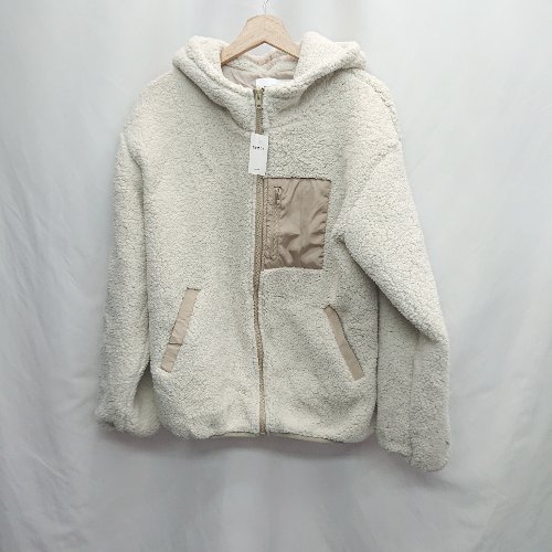 ◇ ⊇ nemne storeネンネストア タグに説明あり 長袖 フードボアブルゾン サイズM ベージュ系 レディース E 【中古】