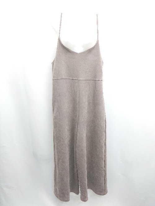 ◇ ⊂ チャオパニック 無地 - サロペット サイズF ブラウン系 レディース E 【中古】