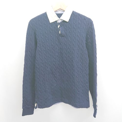 ◇ ⊇ FAIRFAX フェアファックス ハイゲージ 長袖 ニット サイズM ネイビー系 メンズ E 【中古】 ◇ ⊇ FAIRFAX フェアファックス ハイゲージ 長袖 ニット サイズM ネイビー系 メンズ E 【中古】