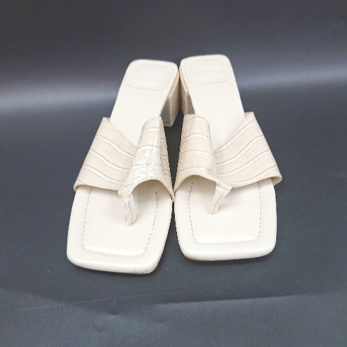 ◇ ⊂ JEANASIS ジーナシス ミュール サイズL ベージュ系 レディース E 【中古】