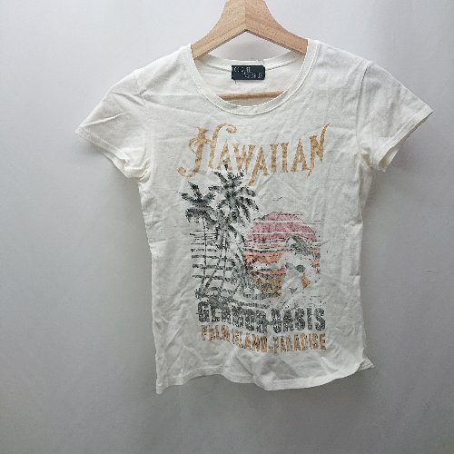 ◇ ⊂ セシルマクビー カジュアル 半袖 Tシャツ サイズ表記なし ホワイト系 レディース E 【中古】 ◇ ⊂ セシルマクビー カジュアル 半袖 Tシャツ サイズ表記なし ホワイト系 レディース E 【中古】