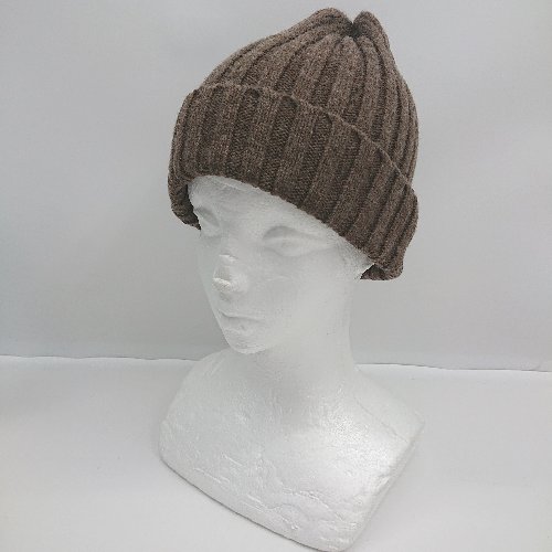 ◇ ⊇ clef クレ カジュアル ニット帽子 ブラウン系 サイズ表記なし メンズレディース E 【中古】