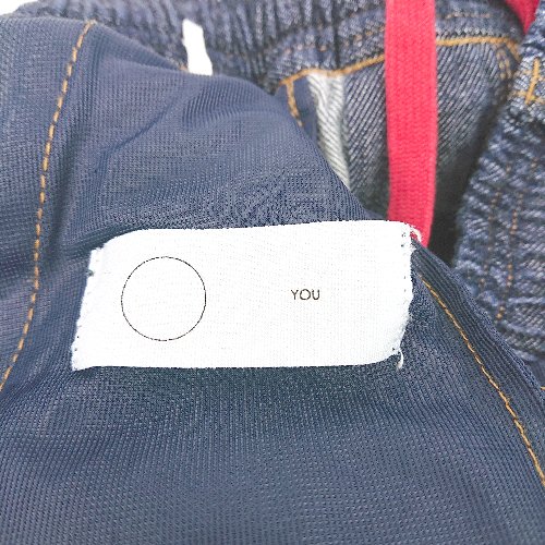 ◇ Θ ブランド不明 無地 ストレートパンツ サイズS ネイビー系 メンズ E 【中古】