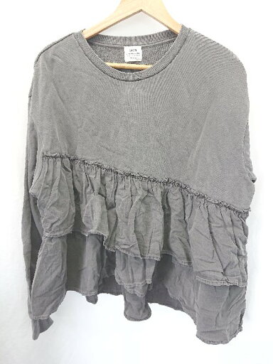 ◇ ⊆ coen コーエン フレア 長袖 チュニック サイズL チャコールグレー系 レディース E 【中古】 ◇ ⊆ coen コーエン フレア 長袖 チュニック サイズL チャコールグレー系 レディース E 【中古】